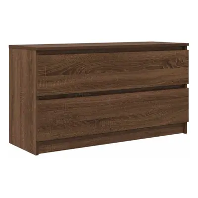 vidaXL TV Cabinet Brown Oak 100x35x54 cm Engineered Wood tv stand tv sideboard