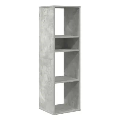 (concrete grey) vidaXL Book Cabinet Highboard Book Rack Display Storage Shelf Engineered Wood