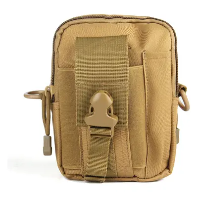 (Khaki) Waterproof Tactical Waist Bag Belt Pouch Hiking Camp Phone Pocket Waist Shoulder Bags