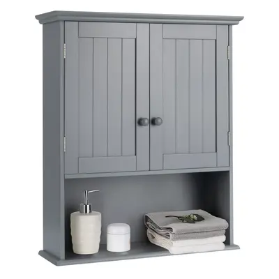 Wall Mounted Cabinet Bathroom Vanity Storage Cupboard w/Adjustable Shelf