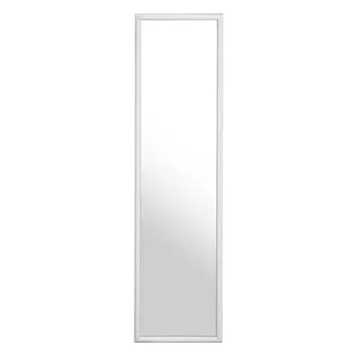 Premier Housewares White Plastic Frame Over Door Mirror