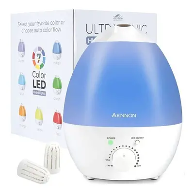 Aennon Ultrasonic Cool Mist Humidifier for Bedroom (2.8L) Quiet Air Humidifiers for Home and Pla