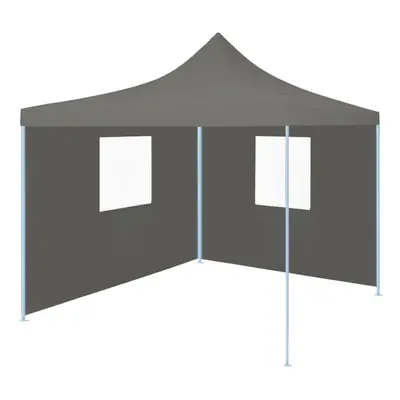 Garden Furniture Set Foldable Party Tent Pop-Up with Sidewalls 3x3 m Anthracite