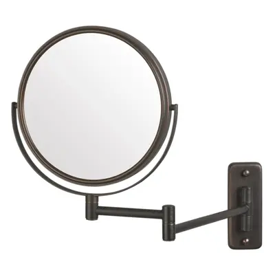 JERDON Two-Sided Wall-Mounted Makeup Mirror - Makeup Mirror with 5X Magnification & Wall-Mount A