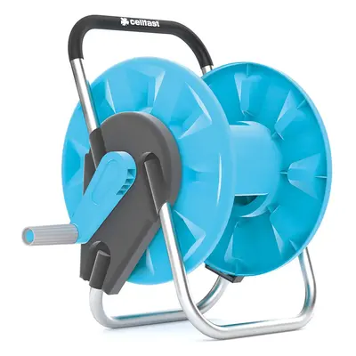 Garden Hose Reel 1/2" 45m Light Aluminium Construction Free Standing Cellfast