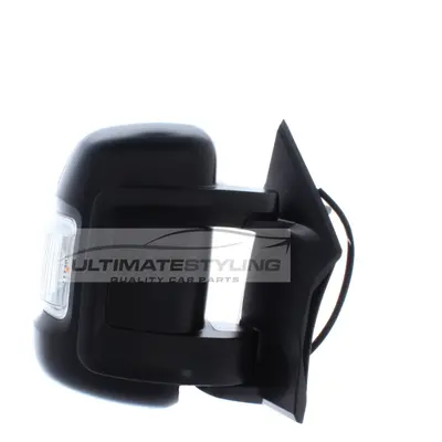 Citroen Relay Van 2006-9/2014 Electric Short Arm Wing Mirror Black Drivers Side