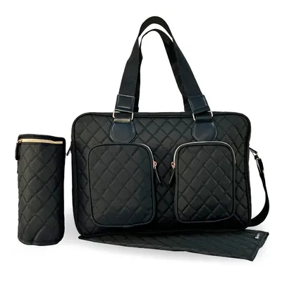 Deluxe Changing Bag - Black Quilted