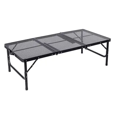 (Folding Table) Camping Folding Table Portable Tri-fold Outdoor Table Adjustable Heights Foldabl