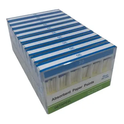 (06 Taper 30) Boxes Dental Absorbent Paper Points Sterile Sizes 04 F1 F2 F3 Taper 15-40# For Den