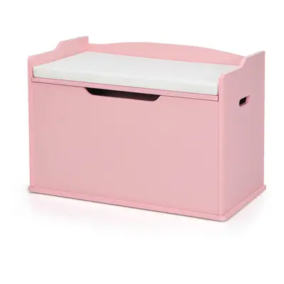 2-in-1 Modern Flip-top Storage Chest Wood Toy Box Bench Organiser Unit