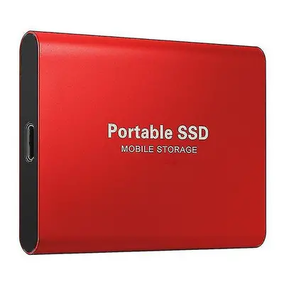 (red, 6TB) Portable Ssd External Hard Drive For Laptop Desktop(1pcs)