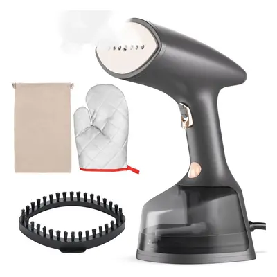 (Grey) LCD Screen Steam Settings Garment Steamer for Clothes Vertically and Horizontally, 300ML 