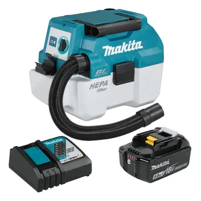 Makita DVC750LZ 18V Brushless Wet & Dry Vacuum Cleaner LXT L-Class + x 5.0ah