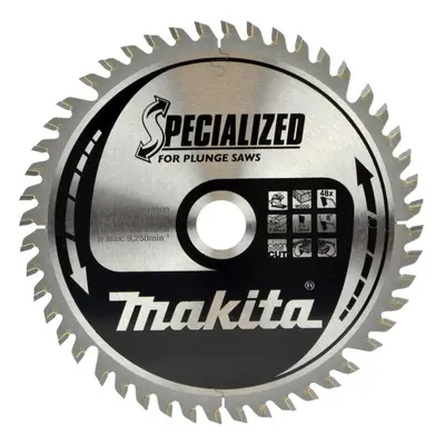 Makita Specialised 165mm x 20mm Teeth Cordless Plunge Saw Blade DSP600 SP6000