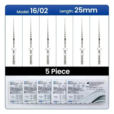 (as the picture, 25mm 02 boxs) Coxo Soco Plus Heat-activated Niti Root Canal Files Boxes Flexibl