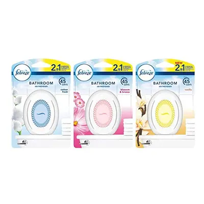 1 x Single Triple Pack Febreze 2in1 Bathroom and Small Spaces Air Freshener 7.5 ml.