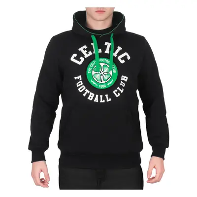 (Black, Medium) Celtic FC Mens Hoody Fleece Graphic OFFICIAL Football Gift