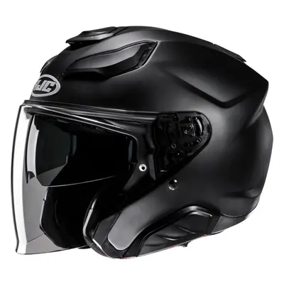 (L) HJC F31 Open Face Helmet Matt Black