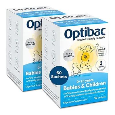 Optibac Probiotics Babies & Children - Probiotic for Immune System Support with Vitamin D Booste