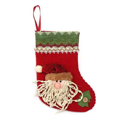 (Santa) Unisex Cotton Jacquard Santa Claus Snowman Elk Winter Socks