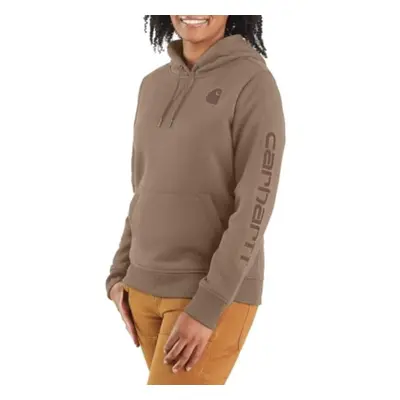 Carhartt Women's Relaxed Fit Midweight Logo Sleeve Graphic Sweatshirt Also Available in Plus Siz