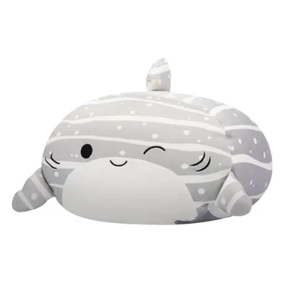 Squishmallows Original 12-Inch Sachie Grey Striped Shark Stackables - Official Jazwares Plush