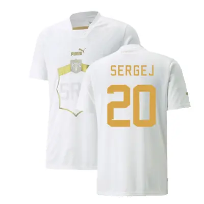 (XL) Serbia Away Shirt (SERGEJ 20)