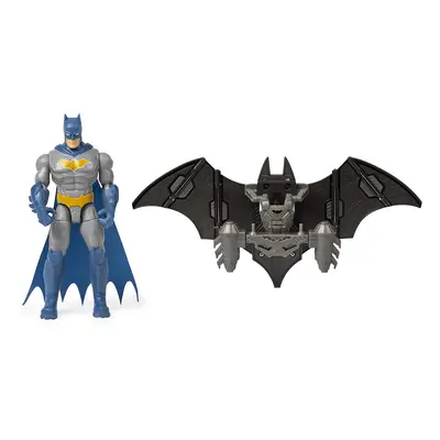 BATMAN 4-Inch Mega Gear Deluxe Action Figure with Transforming Armor, Multicoloured