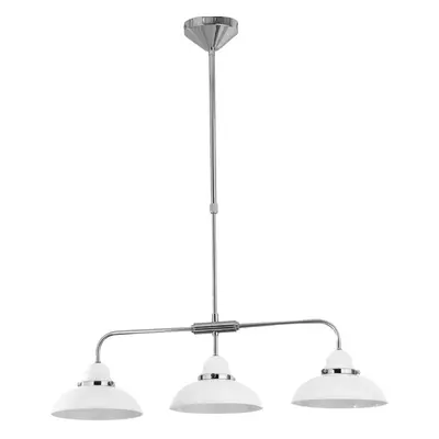 Jasper White Shade Chrome Lights Home Kitchen Bar Lights Ceiling Pendant Light