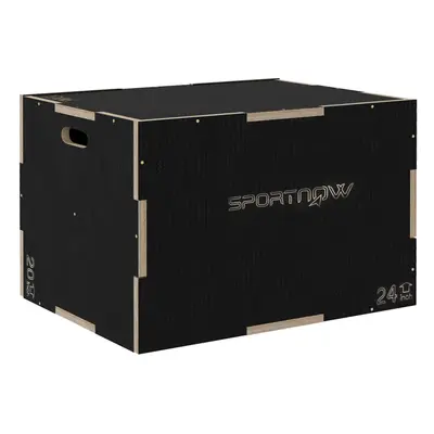 SPORTNOW 51/61/76cm Pylometric Jump Box, Wooden Pylo Box for Home Gym