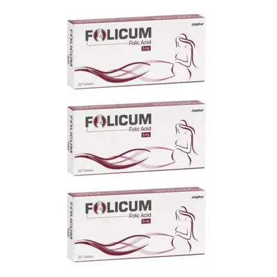 Folicum 5mg Tablets Comprehensive Folate Supplement for Vital Health Support (Pack of Boxes) - T