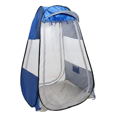 (Blue) Outdoor Camping Single Pop-up Tent Waterproof Anti-UV Canopy Sunshade Shelter