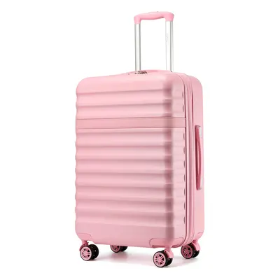 (Pink, inch) Expandable Hard Shell Suitcase With Tsa Lock 20/24/28 Inch