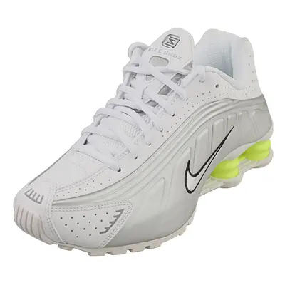 (6) Nike Shox R4 Womens Fashion Trainers in White Silver