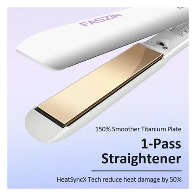 Faszin Hair Straighteners, Ionic Titanium Plate for Smooth Shiny Results