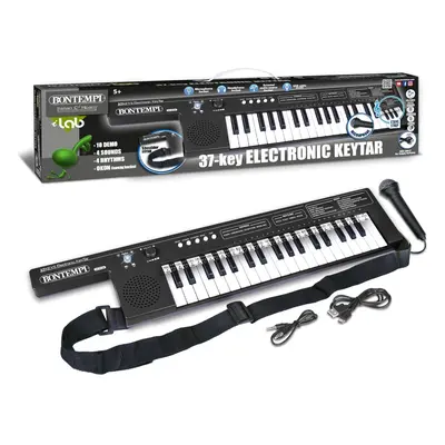 Bontempi | KeyRhythm - Keys Keytar with Shoulder Strap and Rechargeable Battery for Unlimited Mu