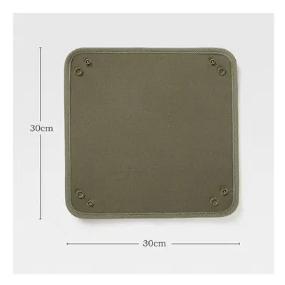 (L) Camping Storage Box Outdoor Tray Tableware Desktop Snacks Dish Folding Desk Decoration Sundr