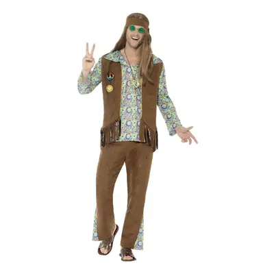 Smiffys Mens 60s Hippie Costume Set