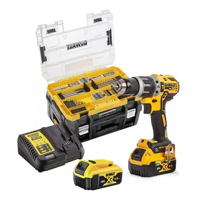 Dewalt DCD709M2 18v XR Brushless Combi Hammer Drill Tstak - 2x 4.0ah + Pc Set