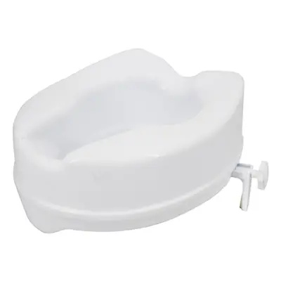 (white, 6in without Lid) Raised Toilet Seat With Lid Lbs Heavy Duty Elevated Toilet Seat With Ti