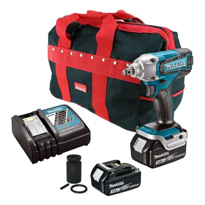 Makita DTW190RX2 18v Cordless LXT 1/2" Scaffolders Impact Wrench Kit + x 3.0ah