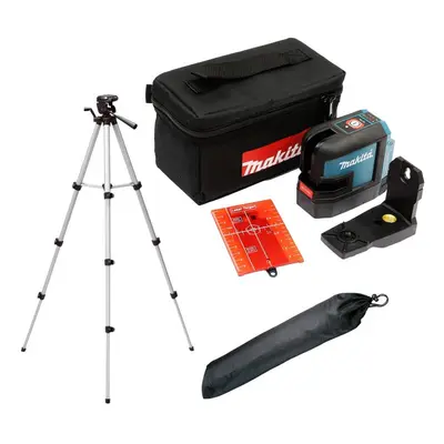 Makita SK105DZ 12v CXT Self Leveling Cross Line Laser Level Red Body + Tripod