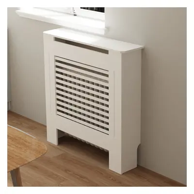 (S(H100 X W78 X D19cm)) White Cabinet Cover Radiator Cover Cabinet Shelf