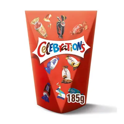 Celebrations Milk Chocolate Selection Box of Mini Chocolate & Biscuit Bars 185g (Case of 6)