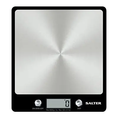 Salter 1241A BKDR Premium Evo Electronic Scale, Ultra Slim, Stainless Steel Platform, Hygienic/E