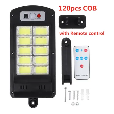 (120 COB-With Remote Control) Solar LED Street Light 120/240 COB Waterproof Sensor Remote Contro