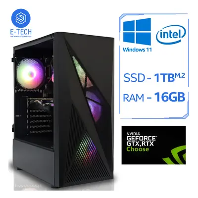 (Intel i5 12400F, NVIDIA 12GB RTX 3060) Intel i5 Gaming PC 16GB 1TB M.2 RTX Computer