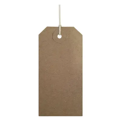 Strung Tags Brown Reinforced Card Clothing Parcel Label String Hanging Gift Swing Tickets Kraft 