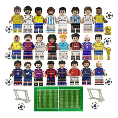 (Style D) Fit Lego World Cup football stars building block minifigures Kids Gifts Toys