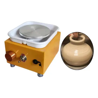 (yellow) Pottery Wheel Machine Electric Ceramic Clay Work For School Teaching Yellow